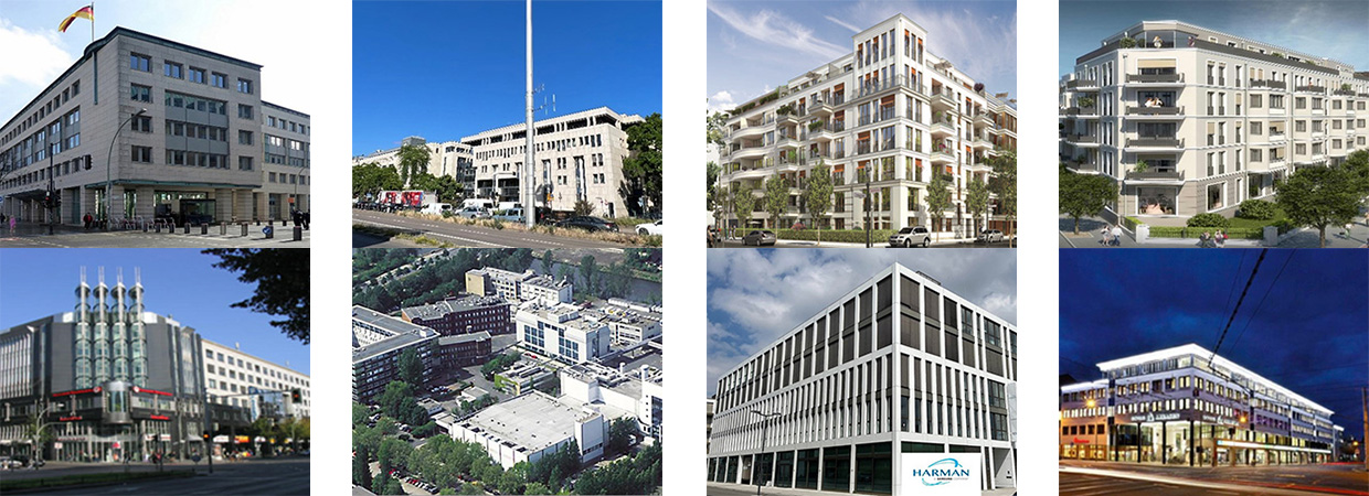 Gebäude als Referenzen für Facility Management von VINCI Facilities